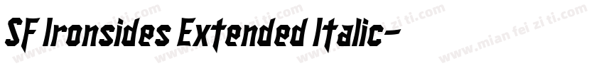 SF Ironsides Extended Italic字体转换